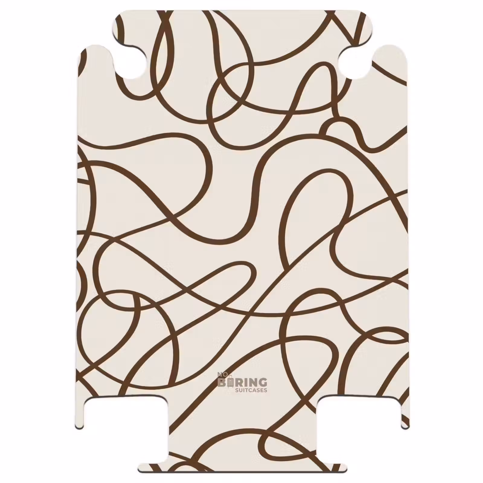 CaseSwap - Lignes brunes sur fond beige — 1