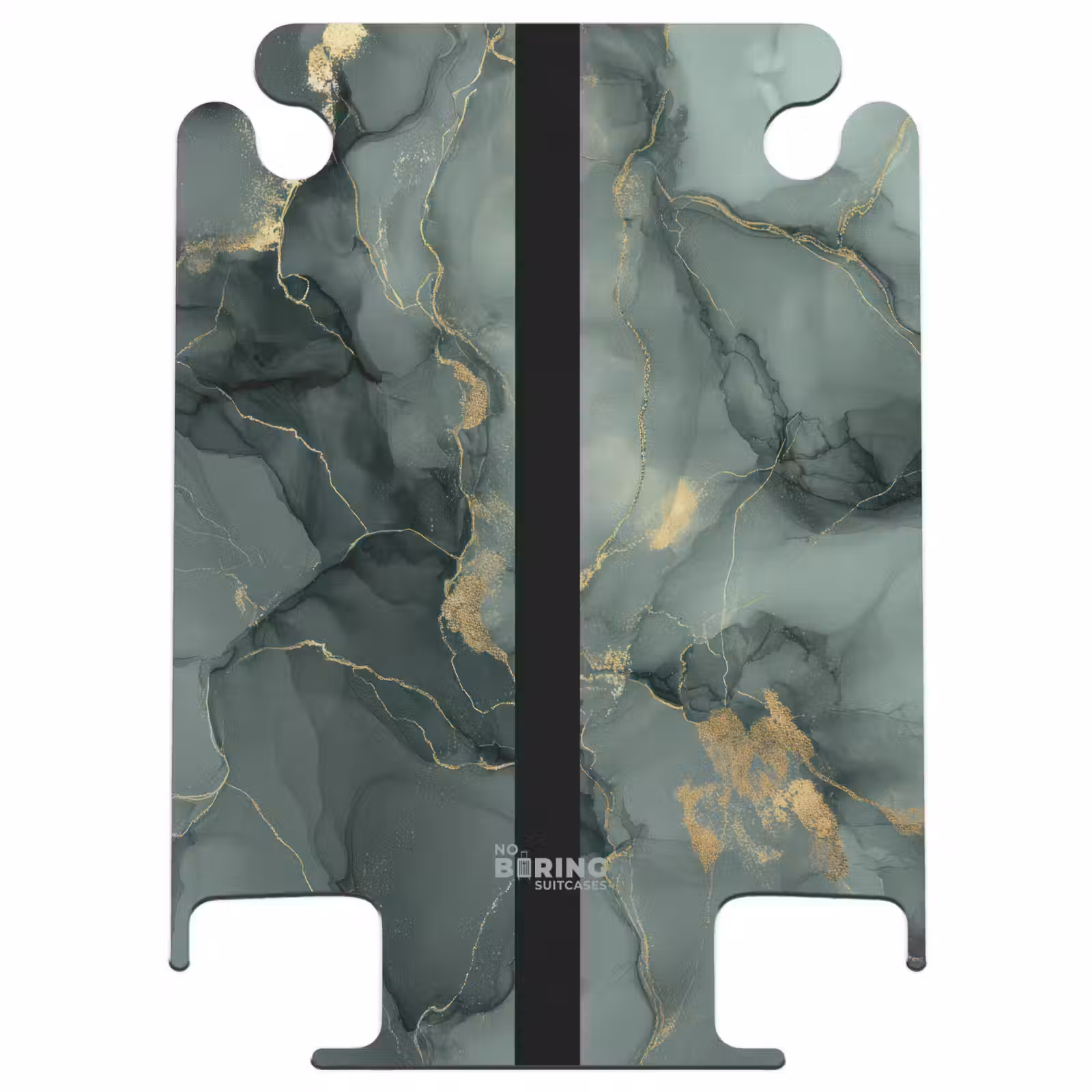 CaseSwap™ - Texture de marbre vert avec accents dorés — 1