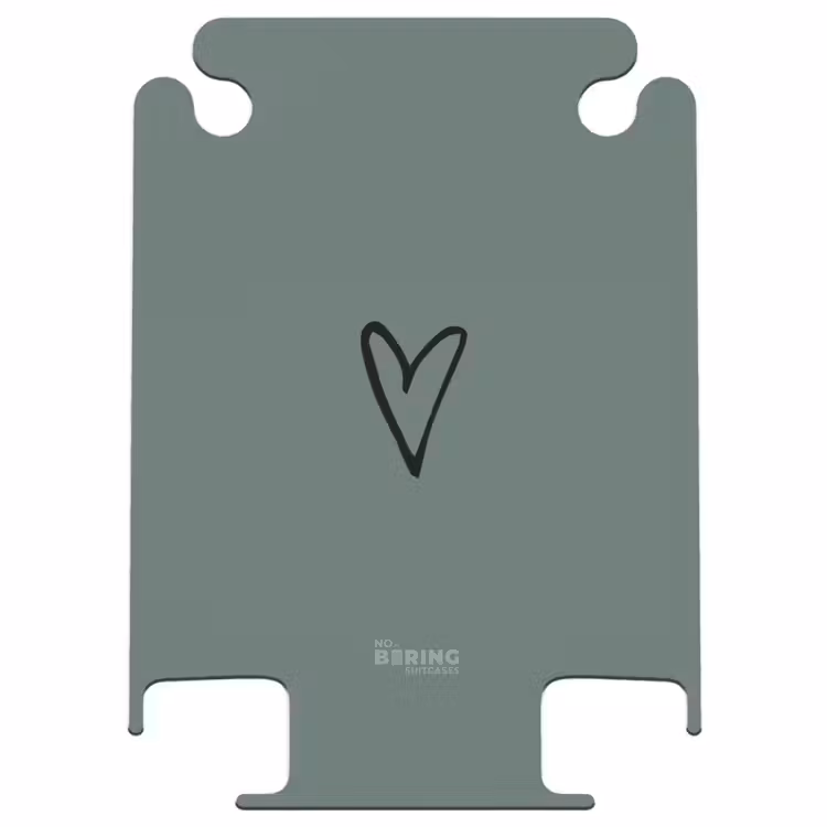 CaseSwap - Fond vert avec cœur noir — 1