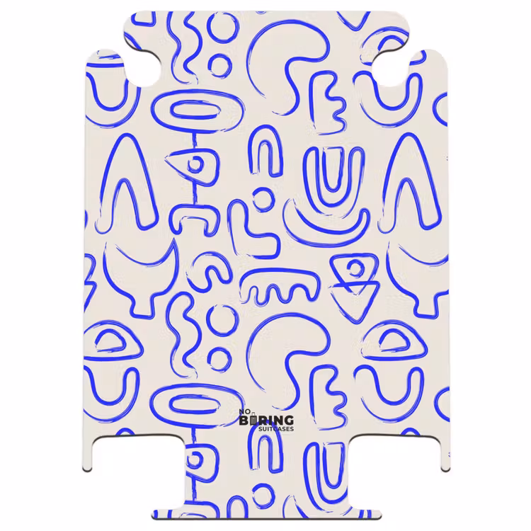 CaseSwap - Formes abstraites bleues sur beige — 1