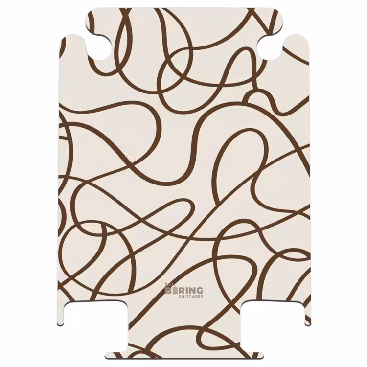 CaseSwap - Lignes brunes sur fond beige — 1
