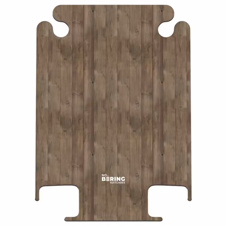 CaseSwap™ - Planches verticales brunes avec structure en bois altérée par les intempéries — 1