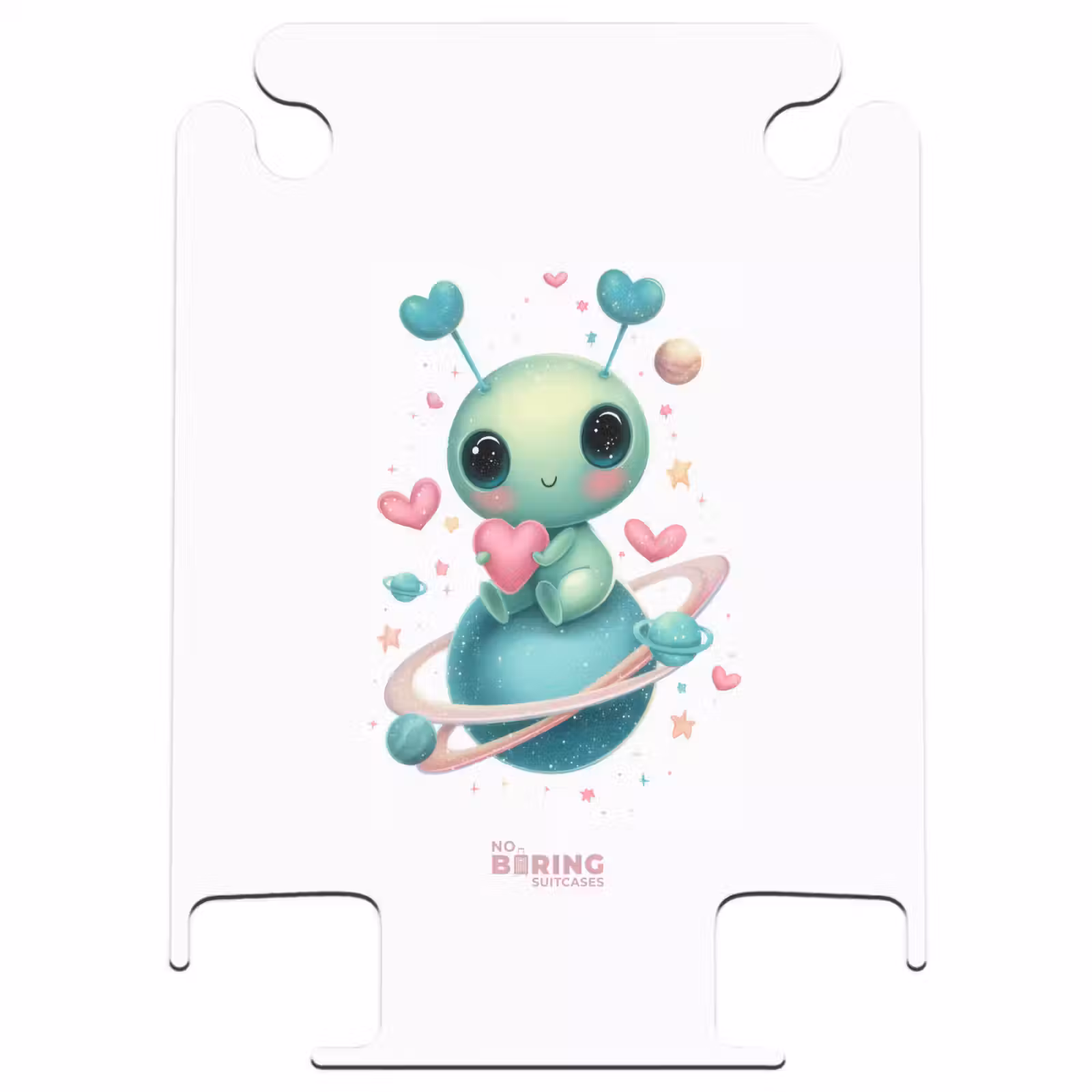 CaseSwap™ - Alien tenant un coeur sur une planète — 1