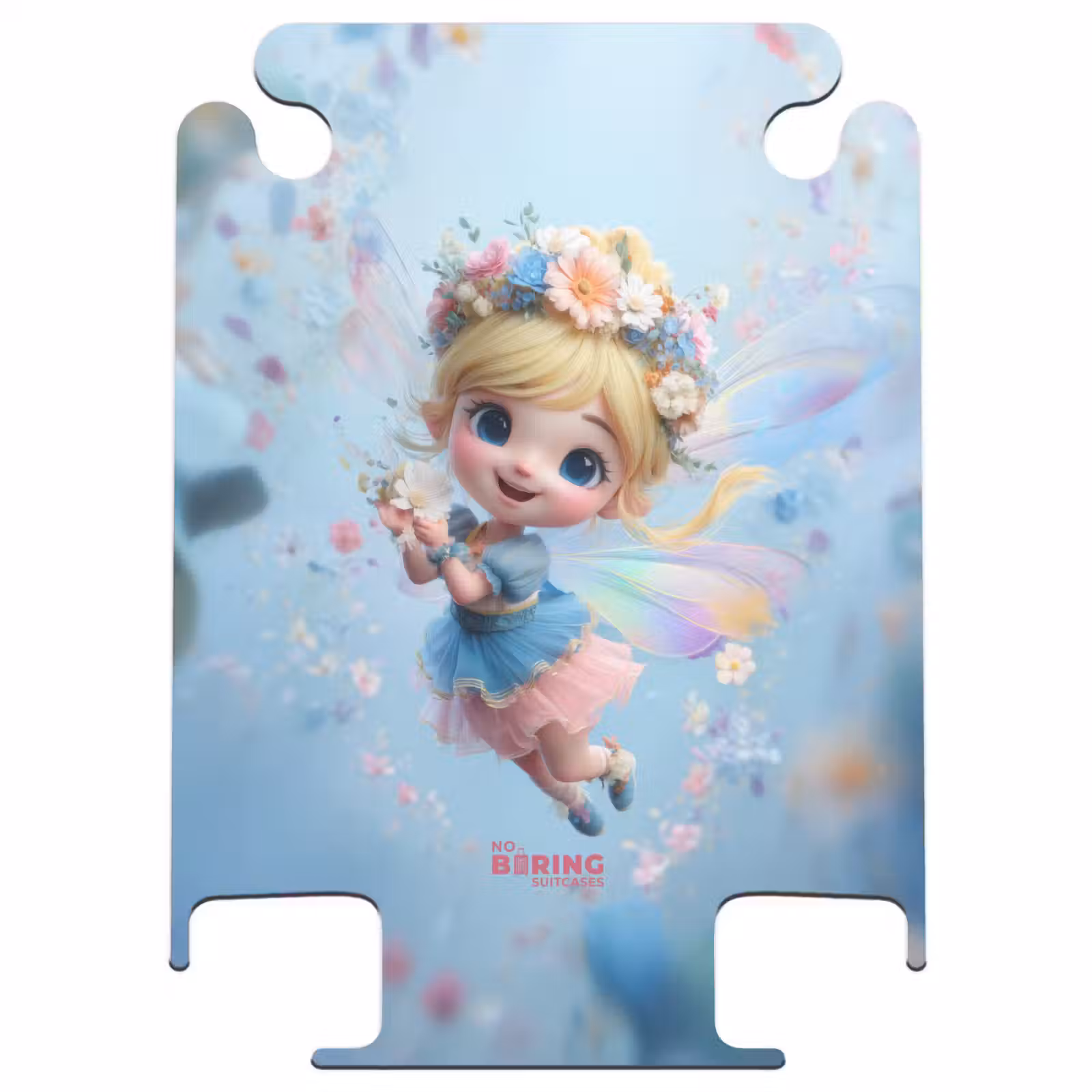 CaseSwap™ - Fée avec robe bleue et couronne florale — 1