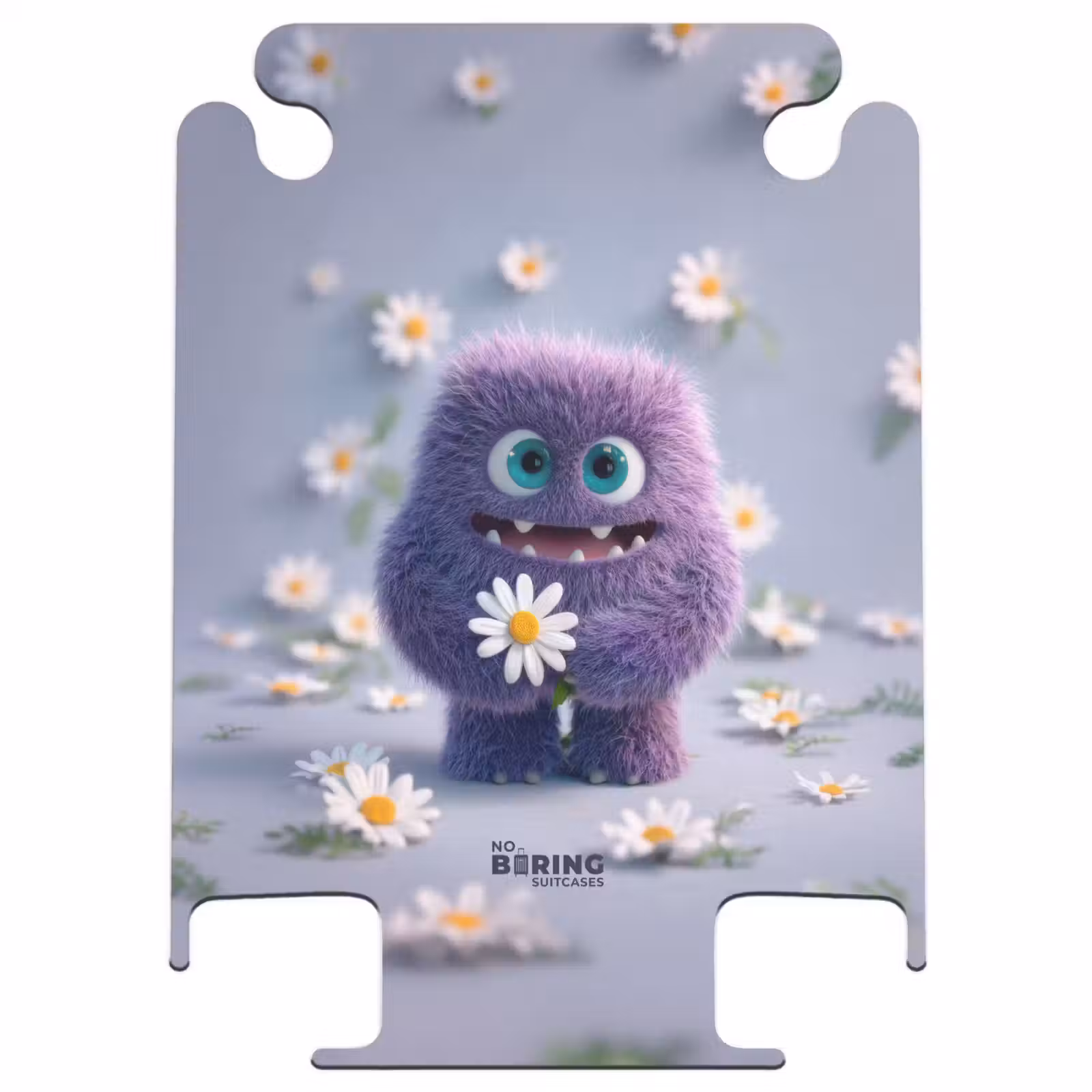 CaseSwap - monstre violet avec marguerites — 1