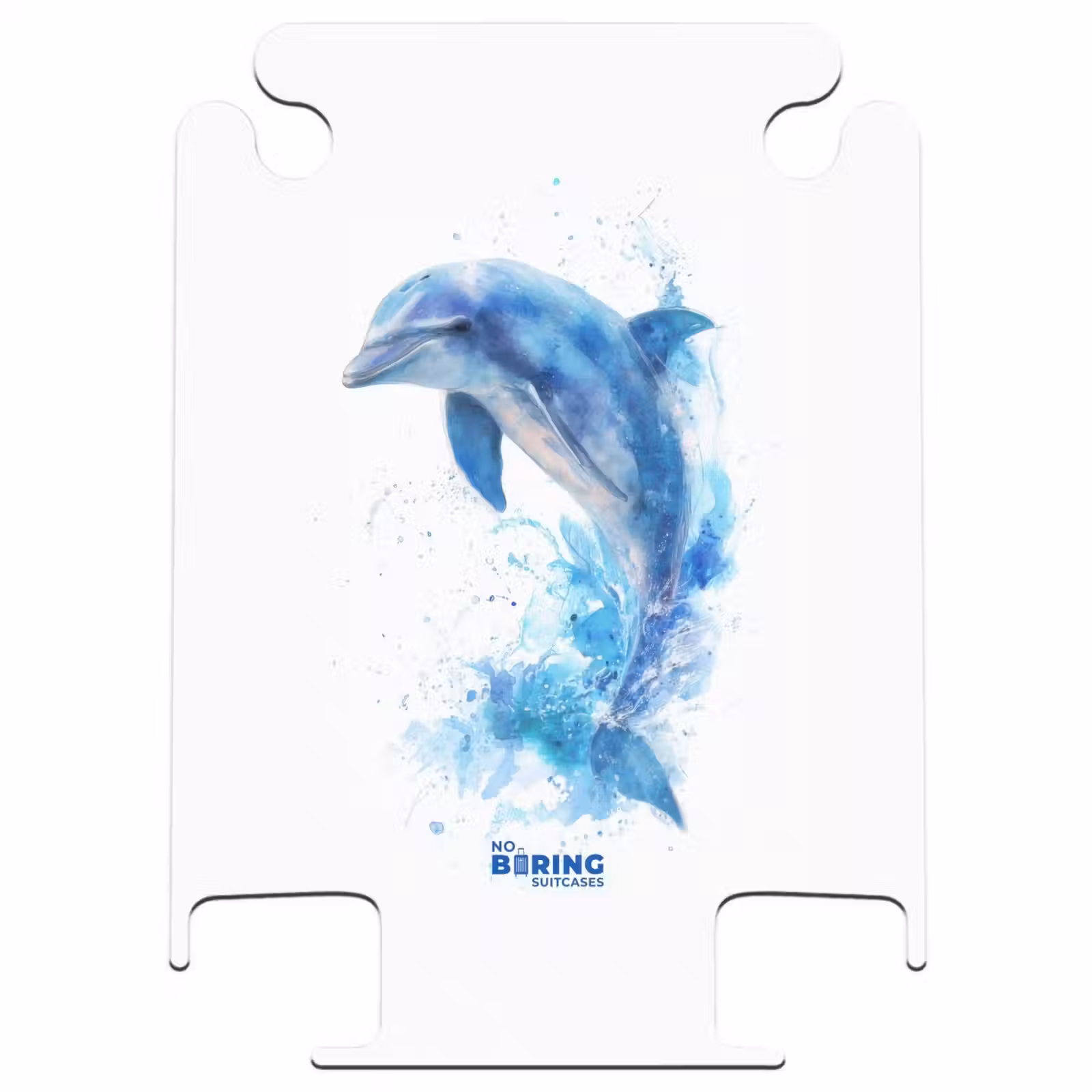 CaseSwap™ - Dauphin bleu sur fond blanc — 1