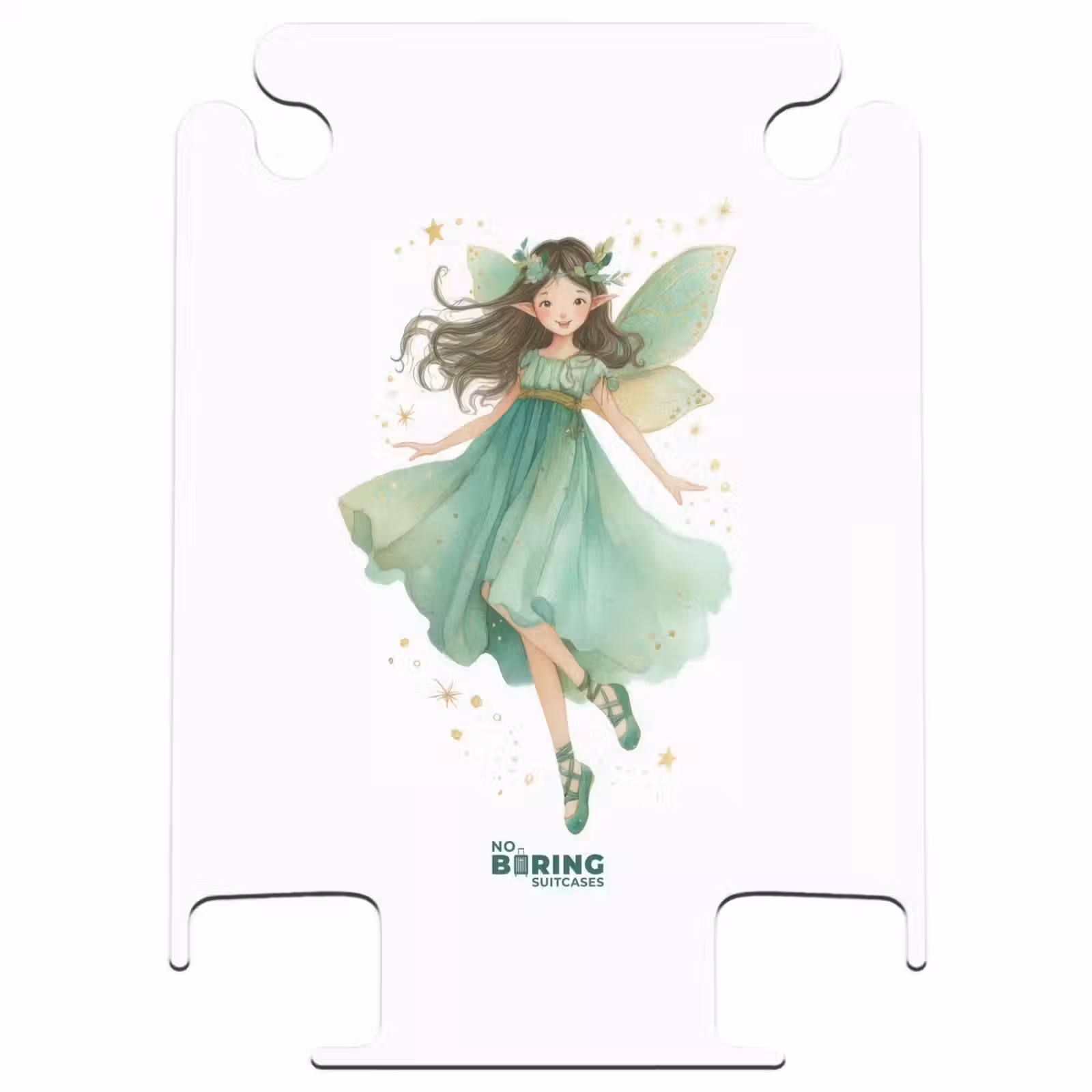 CaseSwap™ - Elfe aux cheveux bruns et à la robe verte — 1