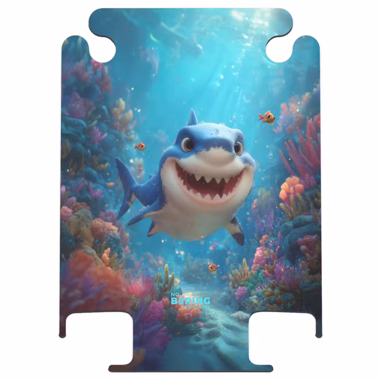 CaseSwap - Requin heureux dans un récif corallien coloré — 1