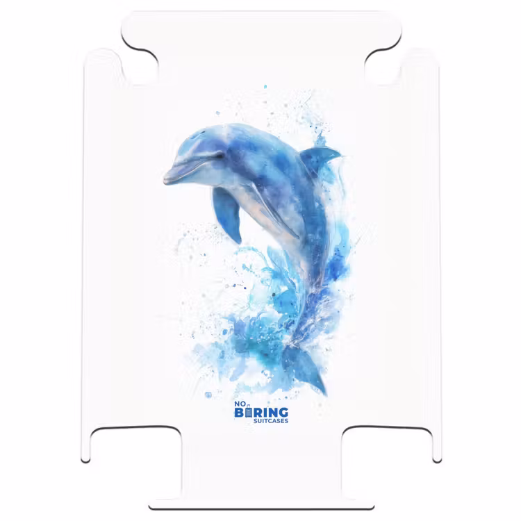 CaseSwap™ - Dauphin bleu sur fond blanc — 1