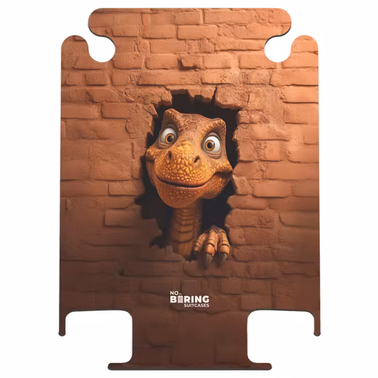 CaseSwap™ - Dino avec un large sourire dans un mur de briques — 1