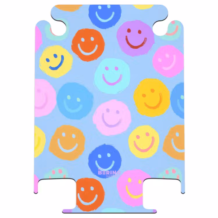 CaseSwap™ - Smiley arc-en-ciel sur fond bleu — 1