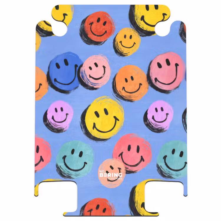 CaseSwap - Visages souriants colorés sur fond bleu — 1