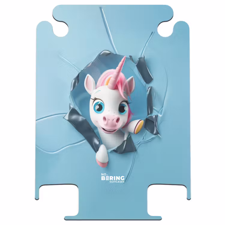CaseSwap™ - La licorne blanche traverse le plastique bleu — 1