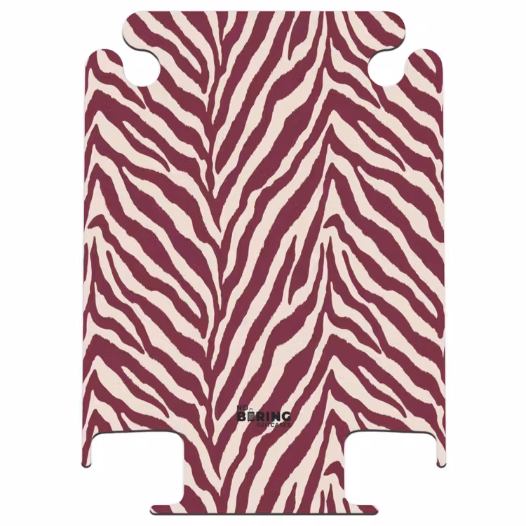 CaseSwap™ - Zebra - Motif - Bordeaux - Rouge — 1