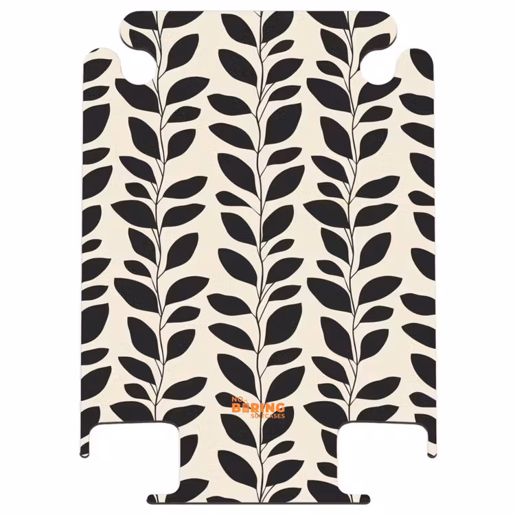CaseSwap™ - Botanique - Motif - Noir - Beige — 1