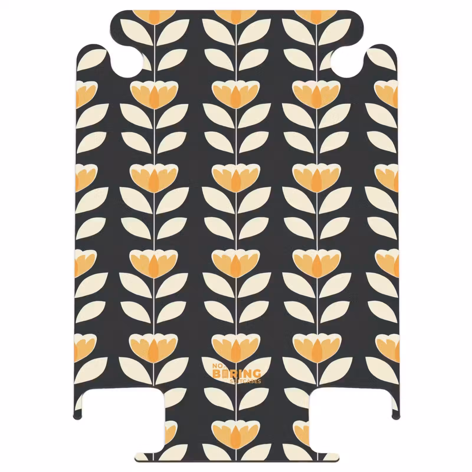 CaseSwap - Retro - Fleur - Noir - Jaune ocre — 1