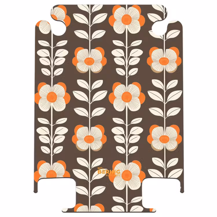 CaseSwap - Fleurs - Rétro - Marron — 1
