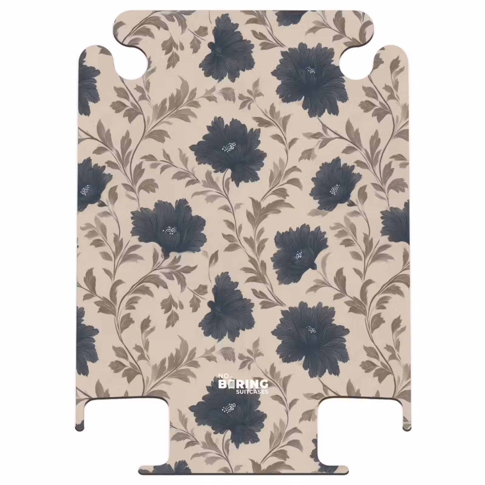 CaseSwap™ - Motif - Fleurs - Noir - Beige — 1