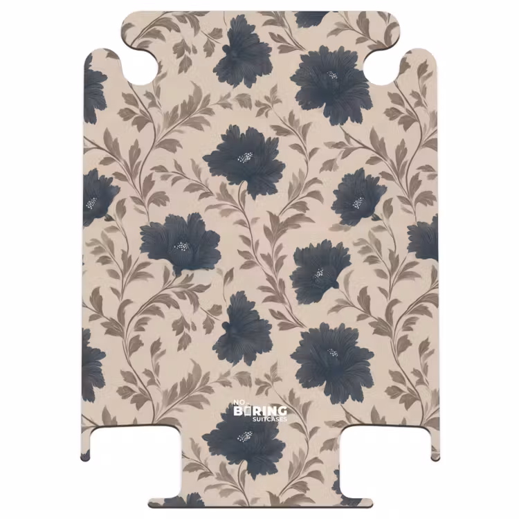 CaseSwap™ - Motif - Fleurs - Noir - Beige — 1