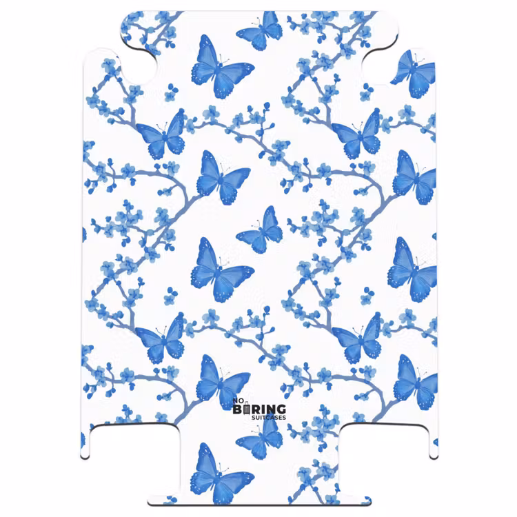 CaseSwap™ - Papillon - Fleurs - Bleu — 1