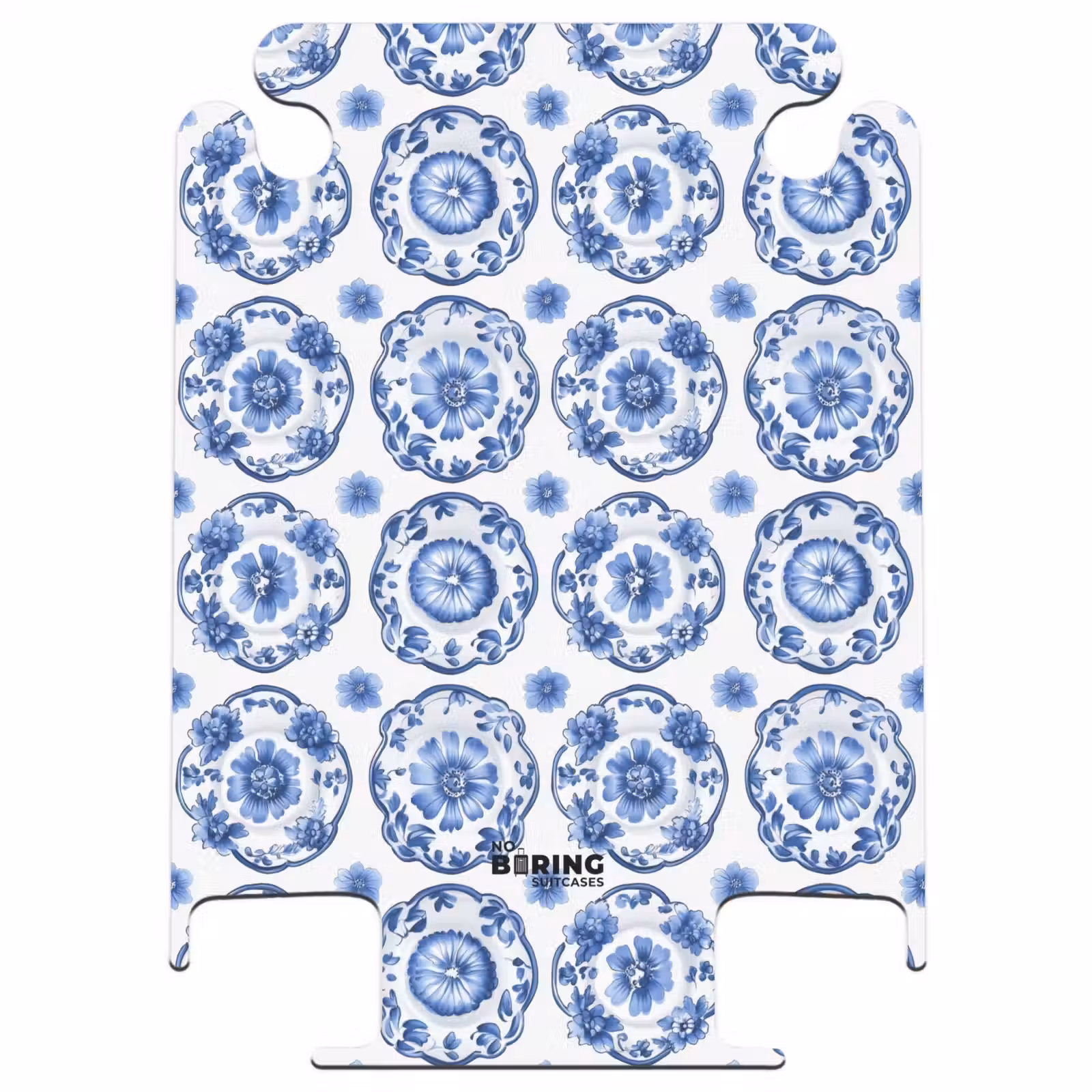 CaseSwap™ - Assiettes décoratives - Fleurs - Bleu — 1
