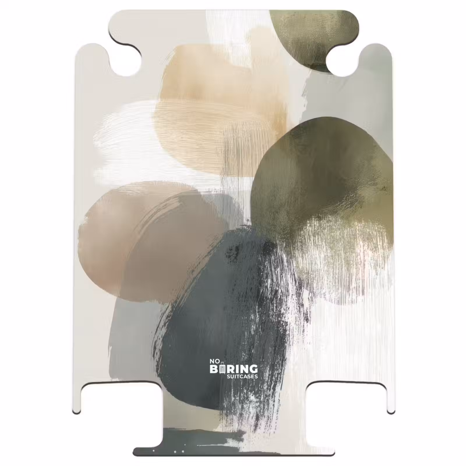 CaseSwap™ - Minimaliste - Cercles - Coups de pinceau - Beige — 1