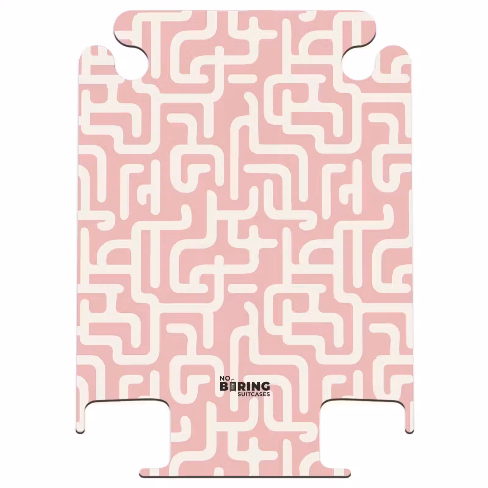 CaseSwap™ - Motif de labyrinthe - Rose - Blanc - Abstrait — 1