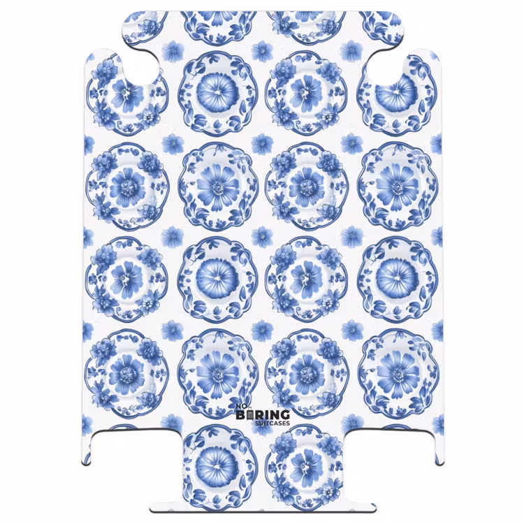 CaseSwap™ - Assiettes décoratives - Fleurs - Bleu — 1