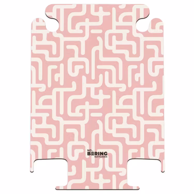 CaseSwap™ - Motif de labyrinthe - Rose - Blanc - Abstrait — 1