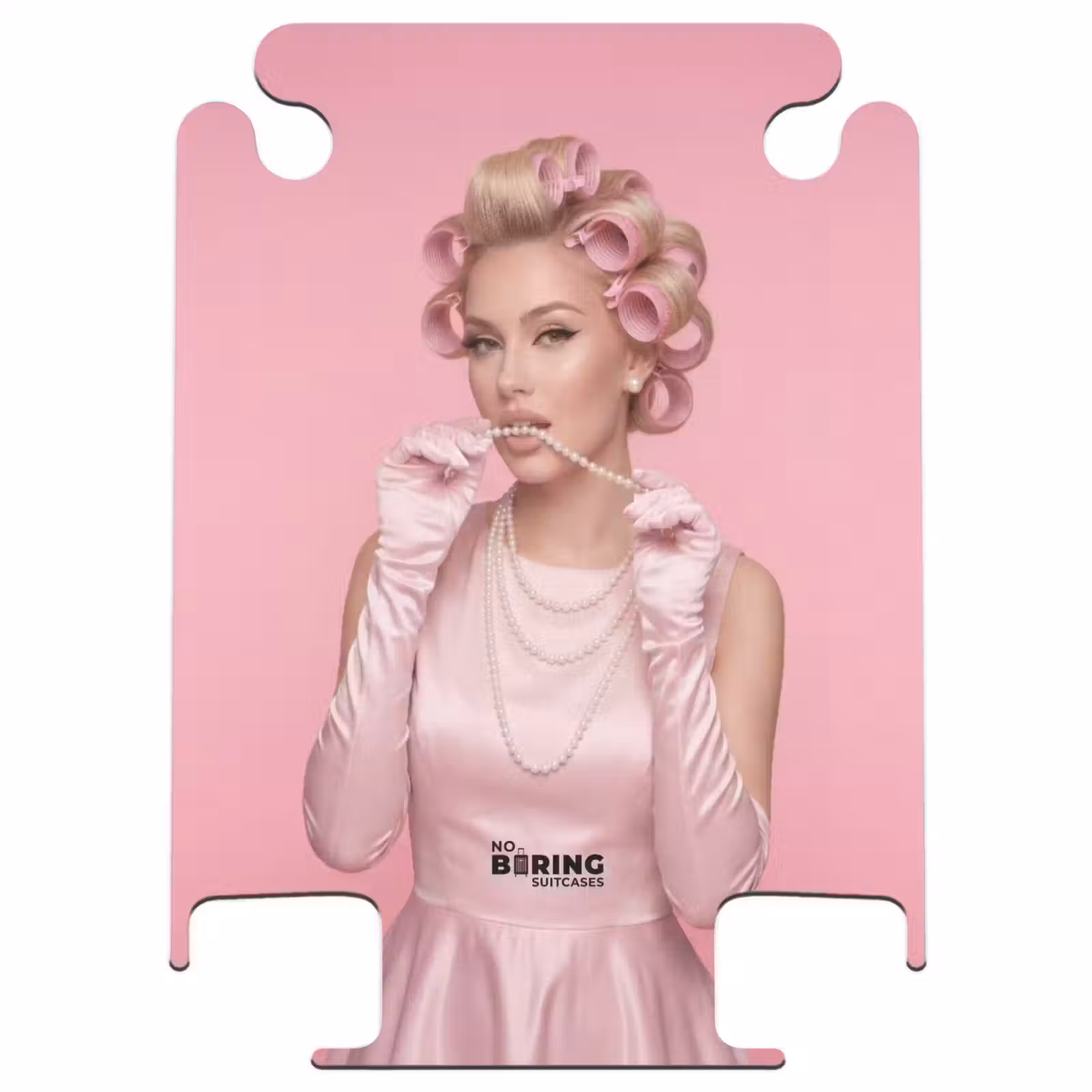 CaseSwap™ - Femme - Rose - Collier de perles - bigoudis — 1