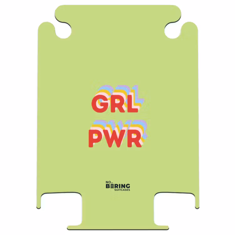 CaseSwap™ - Grl pwr - Vert - Rouge - 3D — 1