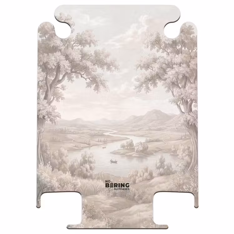 CaseSwap™ - Paysage fluvial - Montagnes - Nature - Vintage - Beige — 1
