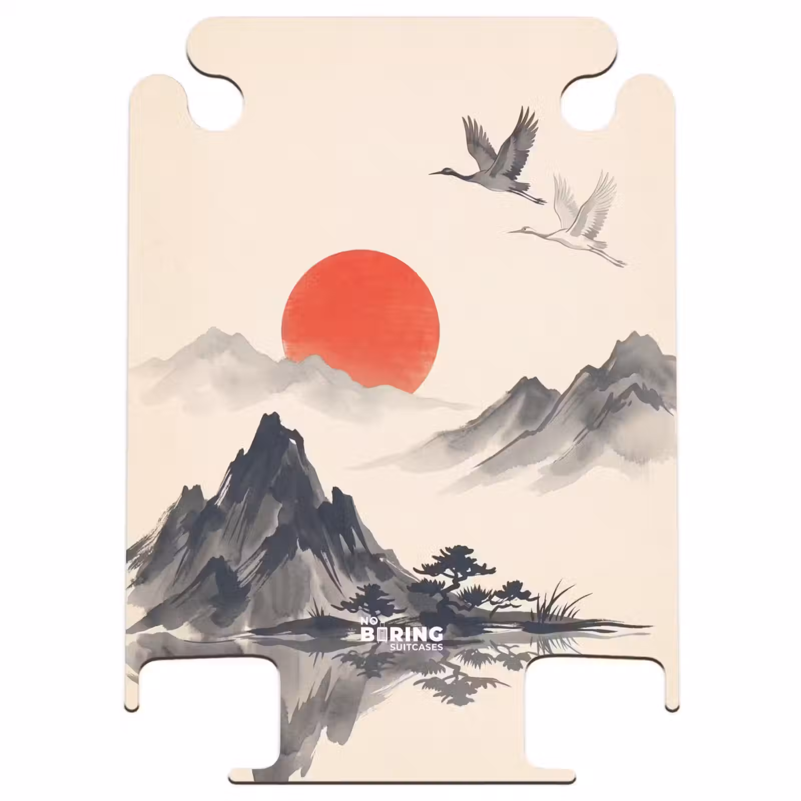 CaseSwap™ - Orient - Grues cendrées - Paysage — 1