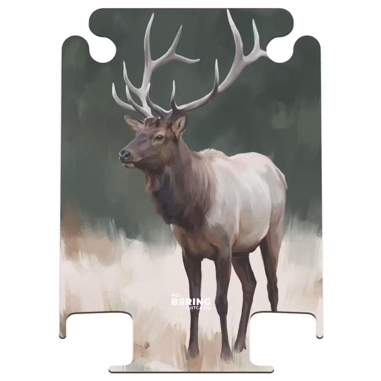 CaseSwap™ - Cerf élaphe - Bois - Peinture - Rustique — 1