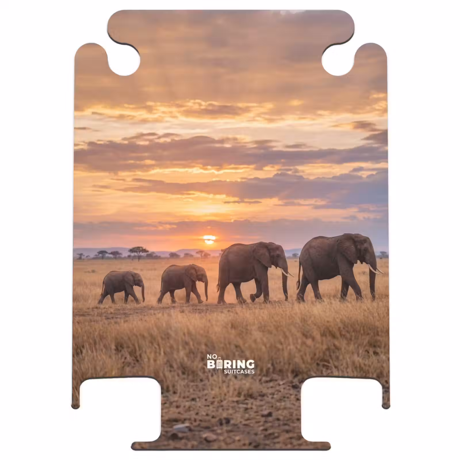 CaseSwap™ - Éléphants - Savane - Coucher de soleil - Afrique - Chaleur — 1