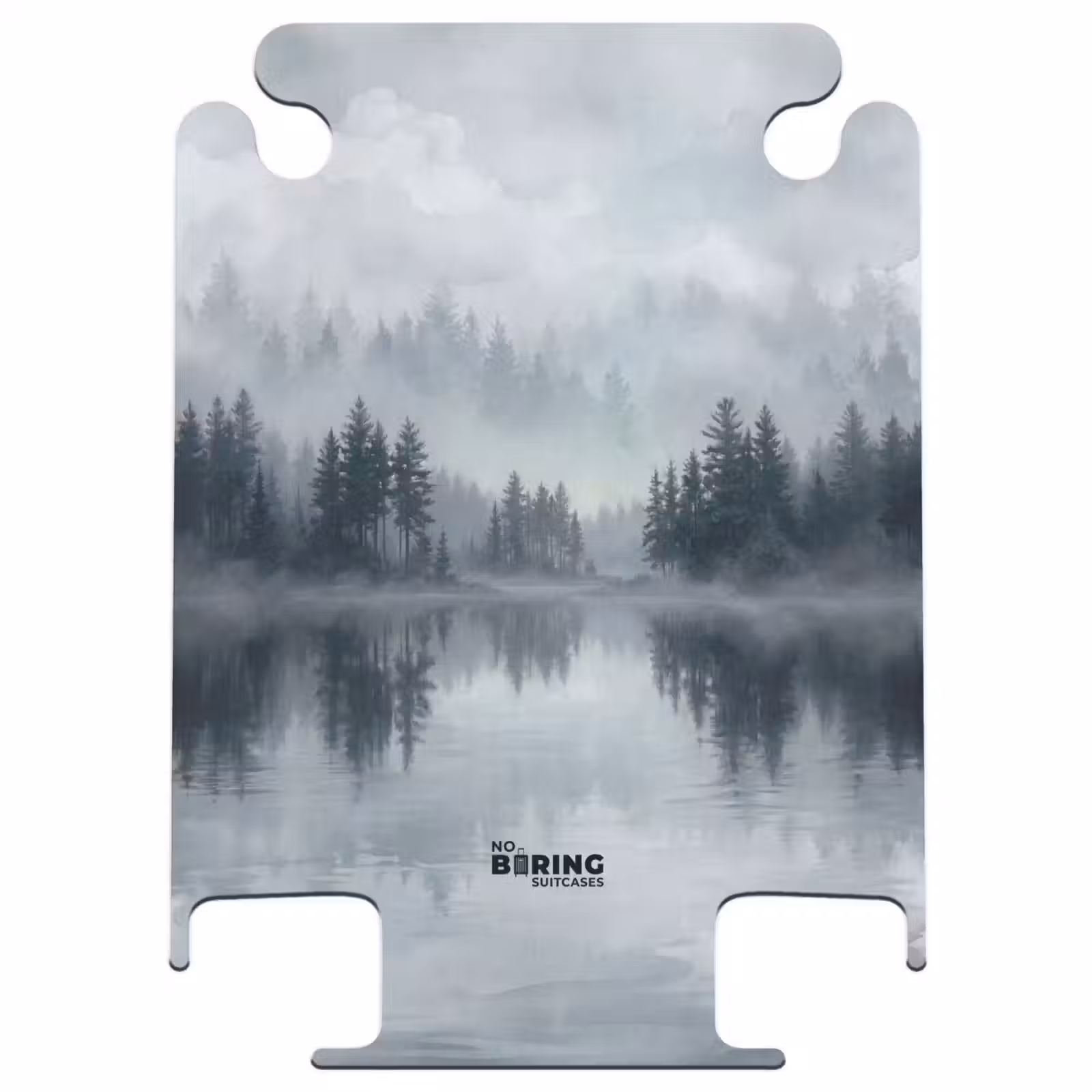CaseSwap™ - Forêt - Lac - Brouillard - Nature - Gris — 1