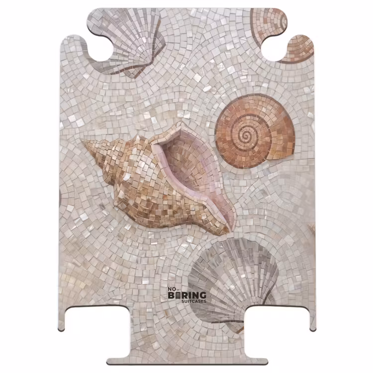 CaseSwap™ - Coquillage - Mosaïque - Mer - Beige - Moderne — 1