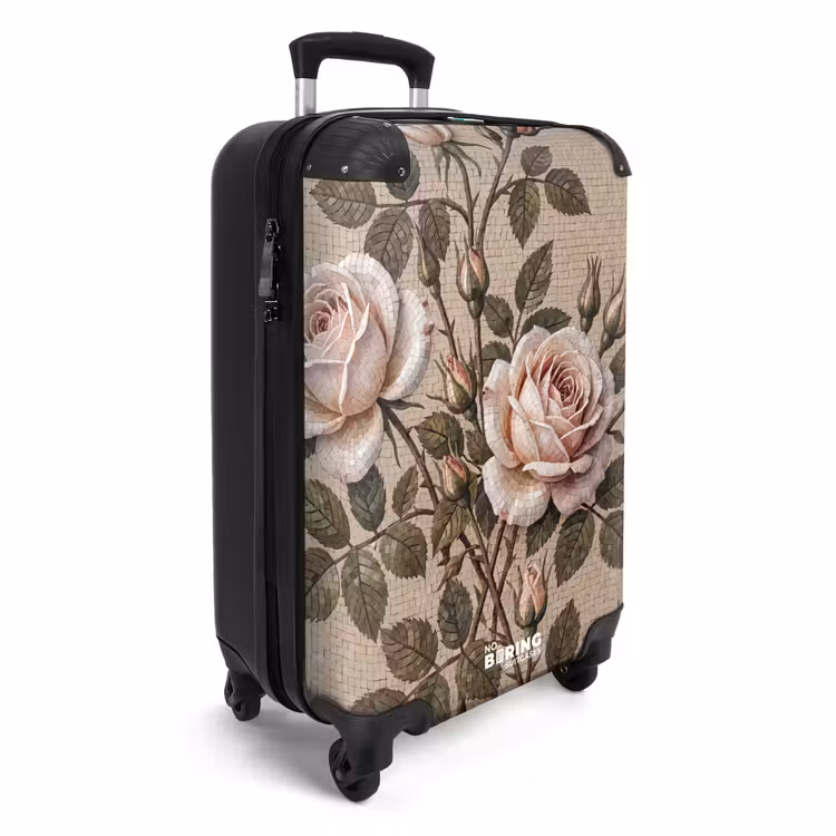 CaseSwap - Rose - Mosaïque - Fleurs - Classique - Beige — 2