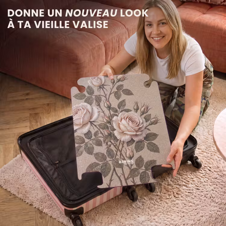 CaseSwap - Rose - Mosaïque - Fleurs - Classique - Beige — 3