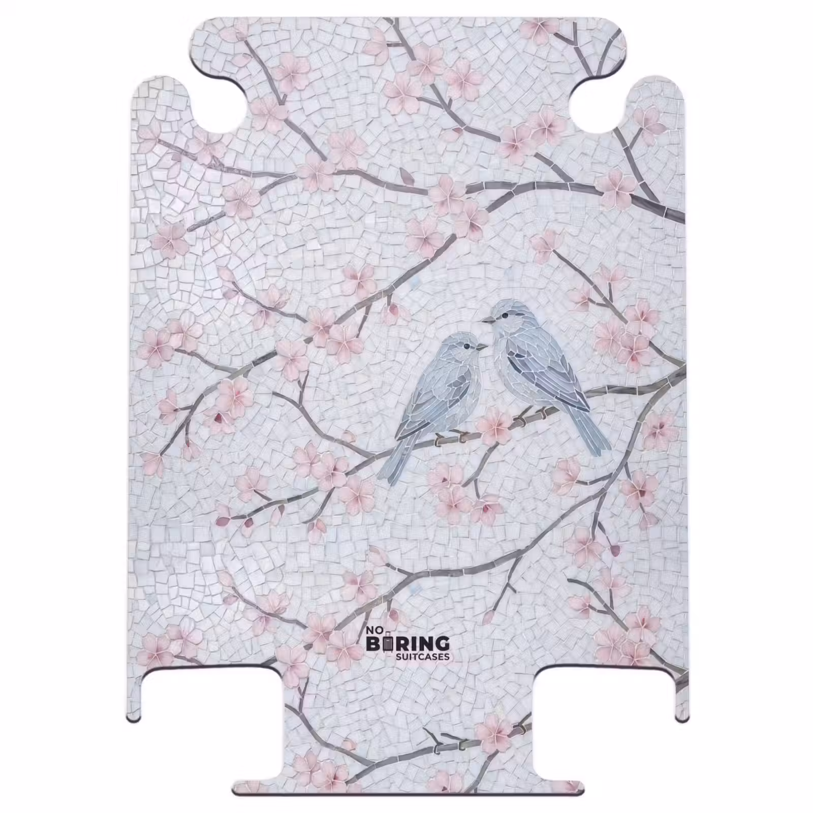 CaseSwap - Oiseau - Fleurs - Nature - Mosaïque - Rose — 1