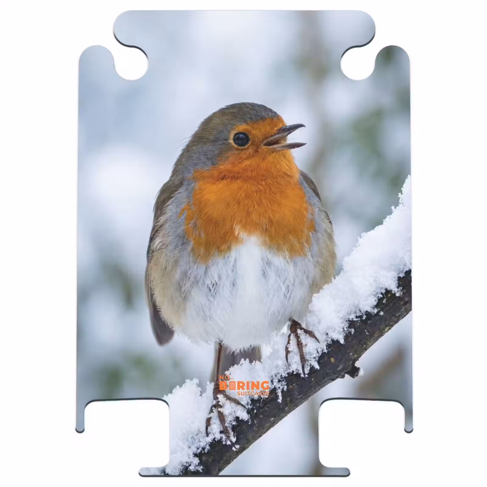 CaseSwap - Rouge-gorge - Branche - Neige - Hiver - Dynamique — 1