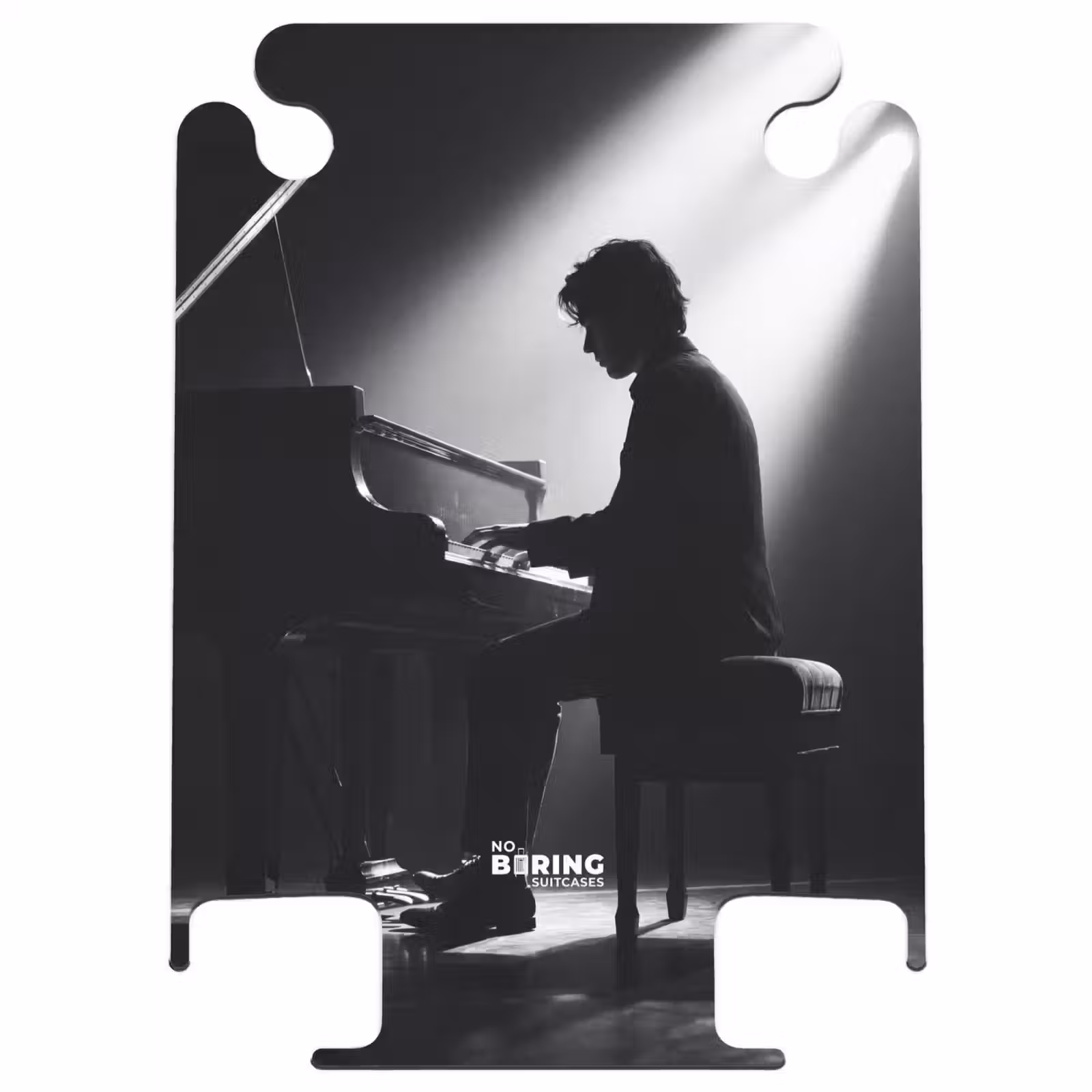 CaseSwap™ - Personne - Piano - Musique - Noir et blanc - Scène — 1