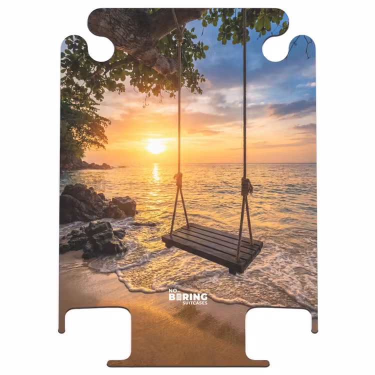 CaseSwap™ - Balançoire - Plage - Coucher de soleil - Nature - Orange — 1