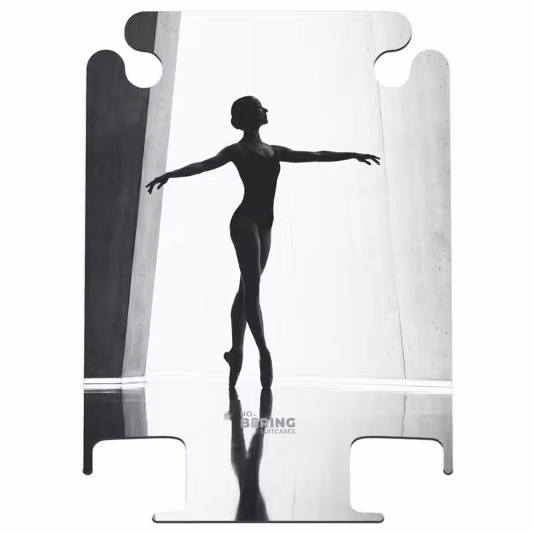 CaseSwap™ - Danseuse - Silhouette - Art - Moderne - Noir et blanc — 1