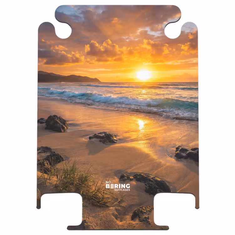 CaseSwap™ - Plage - Coucher de soleil - Vagues - Nature - Orange — 1