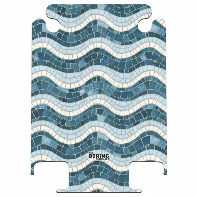 CaseSwap™ - Bleu - Blanc - Mosaïque - Ondulé — 1