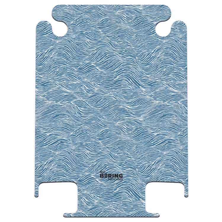 CaseSwap™ - Bleu - Blanc - Vagues - Dessiné - Texture — 1