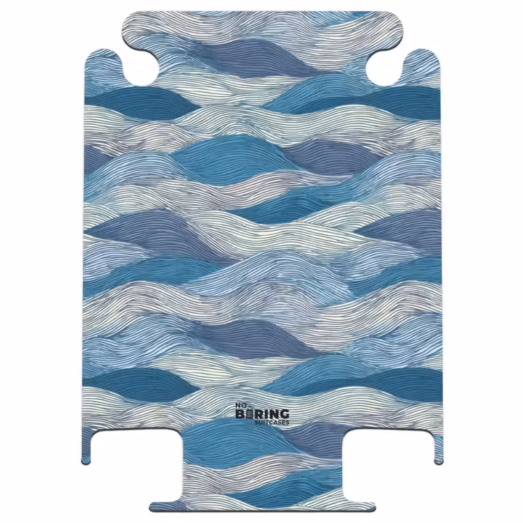 CaseSwap™ - Motifs - Bleu - Blanc - Ondulé - Rayures — 1