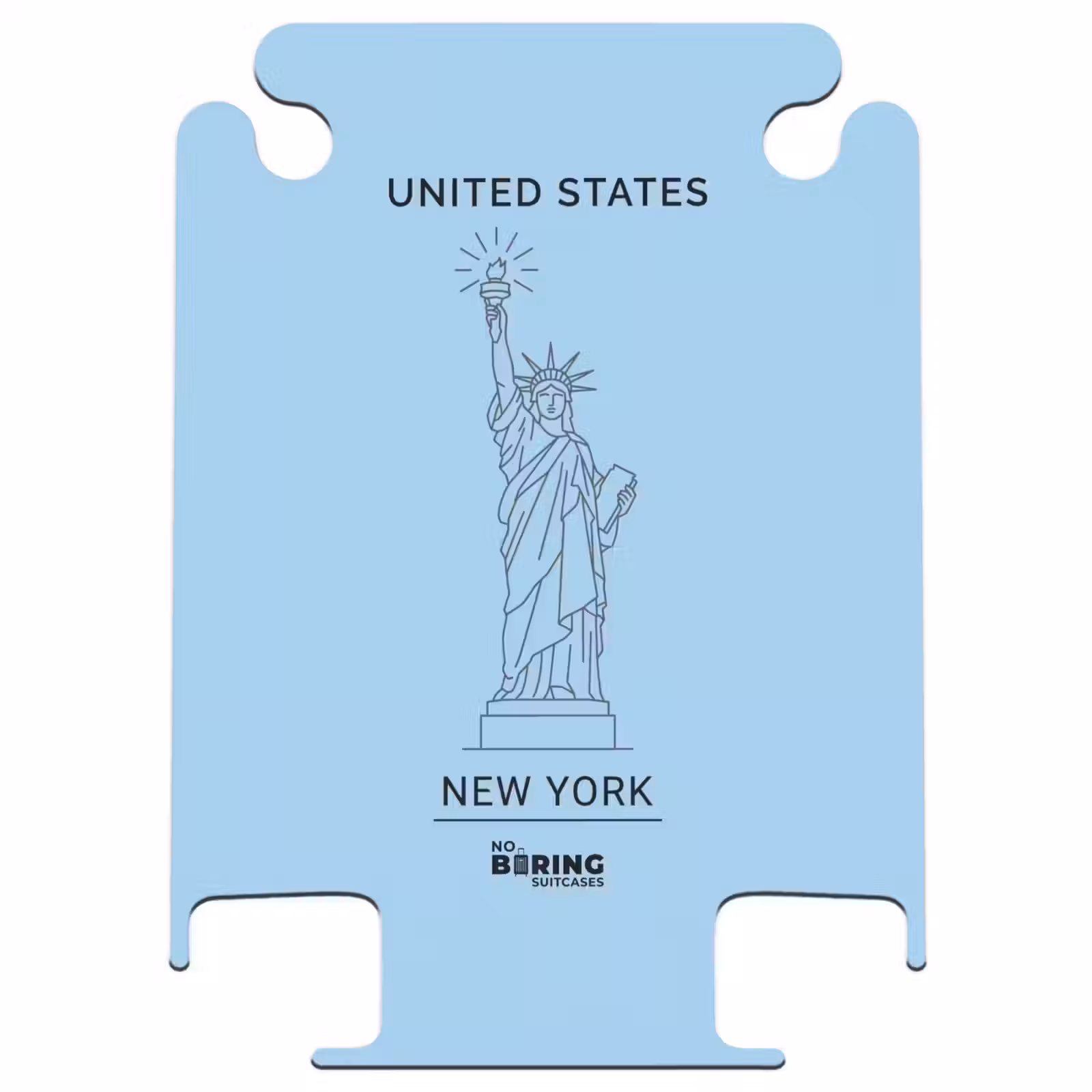 CaseSwap - Monument - Statue de la Liberté - New York - Minimaliste - Bleu — 1