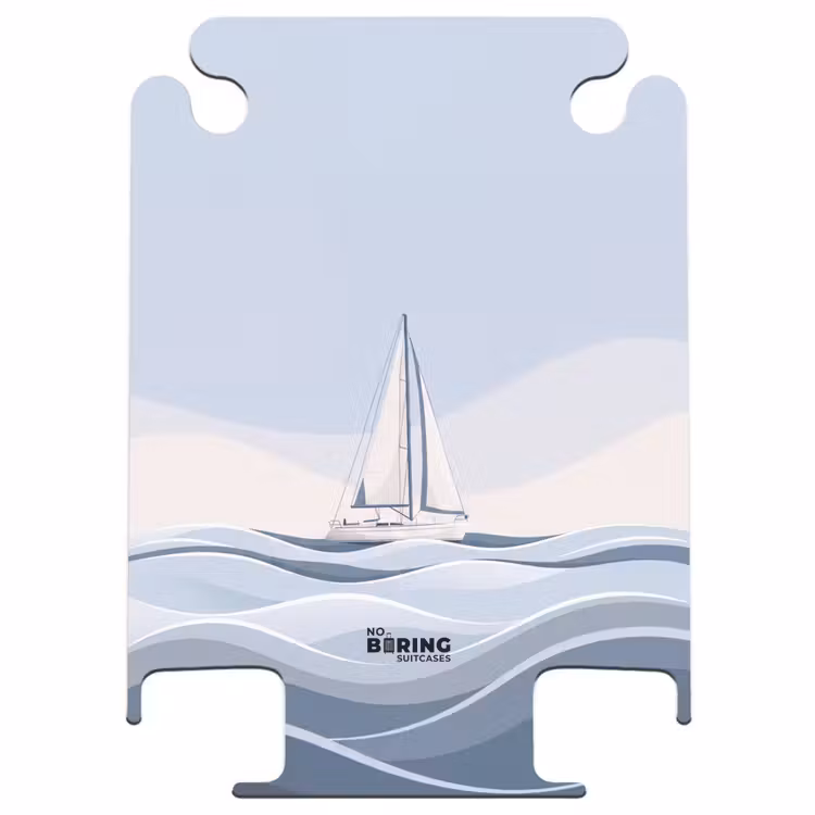 CaseSwap™ - Bateau - Voile - Mer - Moderne - Beige — 1